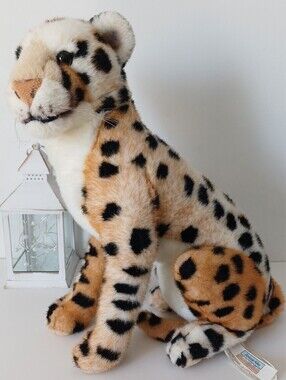 Adorable 1999 Animal Alley Sitting Cheetah Excellent VNTG Condition 16.5” tall